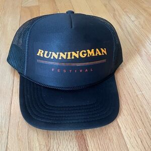 Runningman Festival Black Trucker Hat